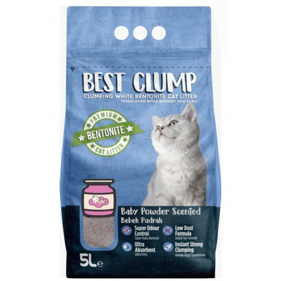 Best Clump Bebek Pudrası Kokulu Kedi Kumu 5 lt Best Clump Bebek Pudrası Kokulu Kedi Kumu 5 lt