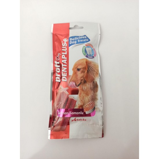 Proff Dog Denta Plus Somonlu Ödül Çubuğu 4'lü Proff Dog Denta Plus Somonlu Ödül Çubuğu 4'lü