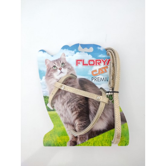 Florya Deri Kedi Göğüs Tasması Florya Deri Kedi Göğüs Tasması