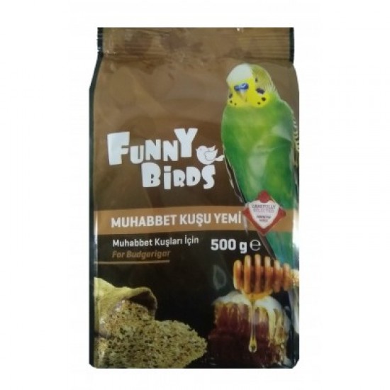 Funny Birds Ballı Muhabbet Kuşu Yemi 500 gr Funny Birds Ballı Muhabbet Kuşu Yemi 500 gr