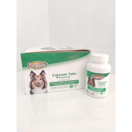 Doglife Calcium tabs + Vitamin D3 Kedi Ve Köpek Doglife Calcium tabs + Vitamin D3 Kedi Ve Köpek