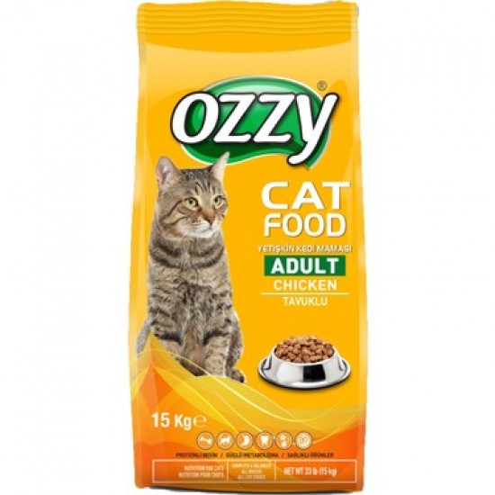 Ozzy Tavuklu Yetişkin Kedi Maması 15 kğ Ozzy Tavuklu Yetişkin Kedi Maması 15 kğ