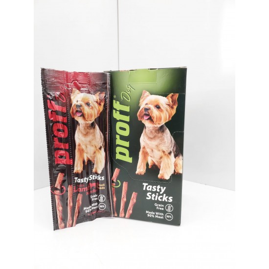 Proff Kuzu Etli Stick Küçük Irk Köpek Ödülü 3'lı Proff Kuzu Etli Stick Küçük Irk Köpek Ödülü 3'lı